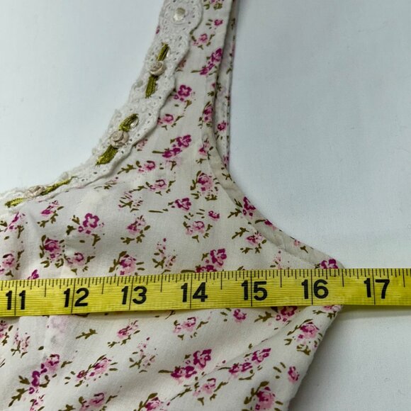 Urban Outfitters Romantic Floral Maxi Dress With Smocked Bodice & Button Front S - Picture 13 of 16